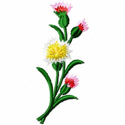 Flowers And Tree Embroidery Design 2 Flowers And Tree Embroidery Design 2